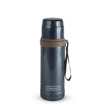 HOMEATIC "SPORT" Insulated Stainless Steel Vacuum Flask – 17oz/500ml Thermos with Built-in Cup and Carry Strap