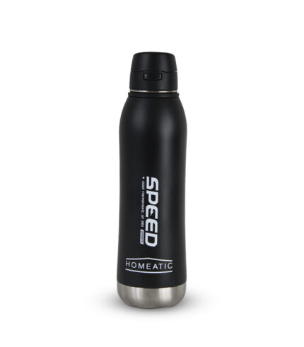 HOMEATIC "SPEED" Insulated Stainless Steel Sports Water Bottle – Leak-Proof Flip Top Lid