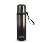 HOMEATIC Gradient Insulated Travel Flask – 17oz Stainless Steel Vacuum Thermos with Integrated Cup & Silicone Carry Loop